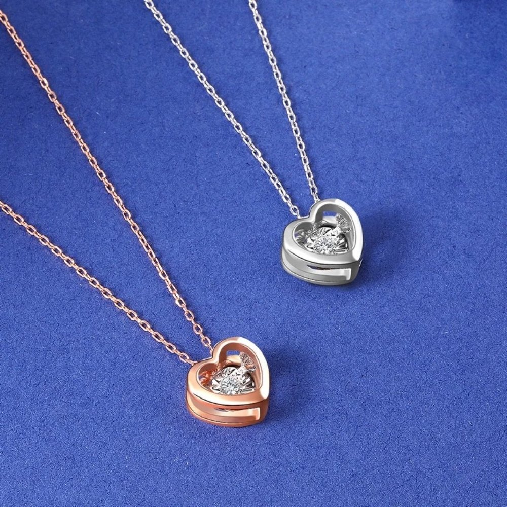 0.029ct. t.w. Diamond Heart Necklace - Picture 3 of 15
